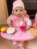 baby Annabell pop met auto stoel en eetstoel, Kinderen en Baby's, Speelgoed | Poppen, Ophalen of Verzenden