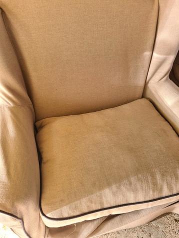 Oor fauteuil beige , gratis, wasbare hoes