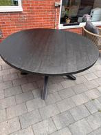 Ronde Mangohouten Eettafel 160cm, Huis en Inrichting, Ophalen, 150 tot 200 cm, Rond, Zo goed als nieuw