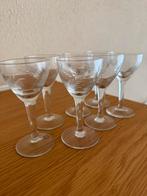 7x Geslepen kristallen schnapps glaasjes, Verzamelen, Glas en Borrelglaasjes, Ophalen, Gebruikt, Borrel- of Shotglas