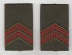 set rangen epauletten Soldaat 1e klasse (W), Verzamelen, Ophalen of Verzenden, Landmacht, Nederland, Embleem of Badge