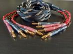 SPEAKER-CABLE 2X2METER OFC-COPPER / VERGULDE PLUGGEN, Ophalen of Verzenden, Zo goed als nieuw, Minder dan 2 meter, Luidsprekerkabel