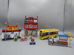 lego 7641 Staathoek inclusief pizzeria met boekjes, Complete set, Gebruikt, Ophalen of Verzenden, Lego