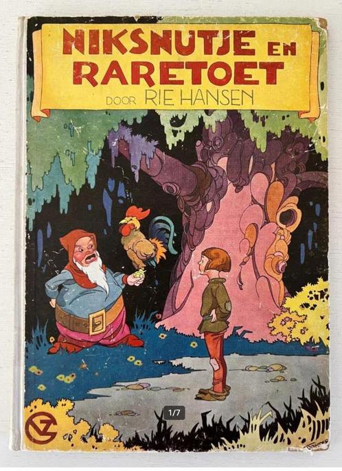Niksnutje en Raretoet door Rie Hansen (ca. 1942), Boeken, Kinderboeken | Jeugd | onder 10 jaar, Gelezen, Ophalen of Verzenden