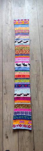 Handgebreide sjaal met Takkie en Siepie, Handgemaakt, Ophalen of Verzenden, Nieuw, Maat 46/48 (XL) of groter