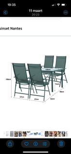 Nieuwe Tuinset Nantes in Doos - Gamma, Tuin en Terras, 4 zitplaatsen, Eettafel, Ophalen of Verzenden, Tuinset