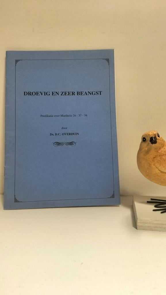 Overduin, Ds. D.C.; Droevig en zeer beangst, Boeken, Godsdienst en Theologie, Zo goed als nieuw, Ophalen of Verzenden