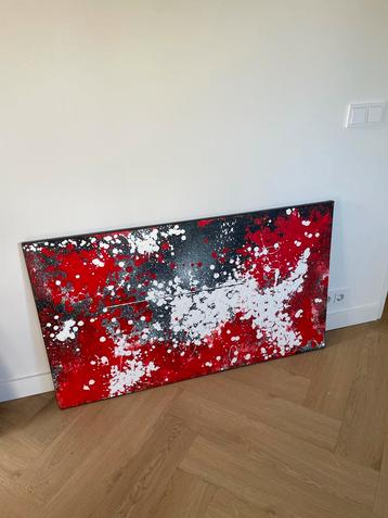 Abstract Schilderij Willem Grift - Speed of Life 120x70cm beschikbaar voor biedingen