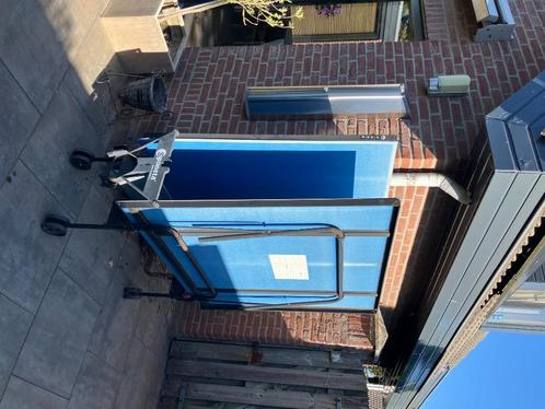 tafeltennistafel outdoor (Sponeta), Sport en Fitness, Tafeltennis, Gebruikt, Tafel Outdoor, Inklapbaar, Verrijdbaar, Wedstrijdformaat