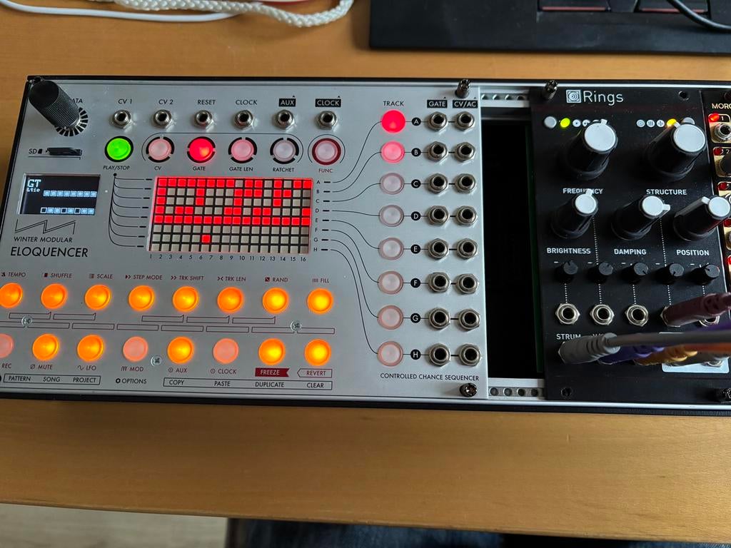 Eurorack: Eloquencer & Rings, Muziek en Instrumenten, Synthesizers, Ophalen of Verzenden, Gebruikt, Overige aantallen, Overige merken