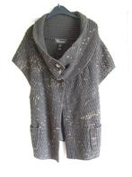 Anna Scott bruin/grijs vestje met goud applicatie L/40, Kleding | Dames, Maat 38/40 (M), Overige kleuren, Anna, Ophalen of Verzenden