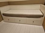 Ikea Hemnes bedbank, incl. 2 matrassen, Huis en Inrichting, Ophalen, Ikea Hemnes, Wit, Tweepersoons