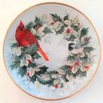 Franklin Mint - Kerst sierbord met vogel - Limited edition, Ophalen of Verzenden