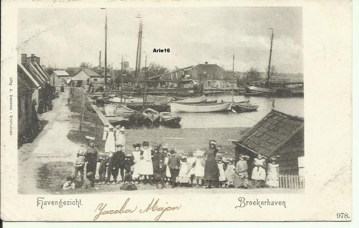Broekerhaven, Verzamelen, Ansichtkaarten | Nederland, Gelopen, Noord-Holland, Voor 1920, Verzenden