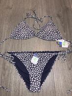 blauwe triangle bikini set met boho bloemen maat 40 nieuw!, Nieuw, Ophalen of Verzenden, Bikini, Primark