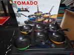 Wokset Tomado, Witgoed en Apparatuur, Gourmetstellen, Ophalen of Verzenden, Zo goed als nieuw, 4 t/m 7 personen