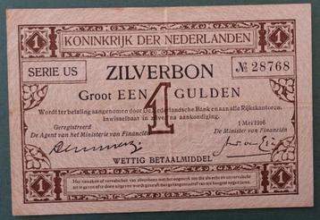 1 Gulden 1916 Zilverbon