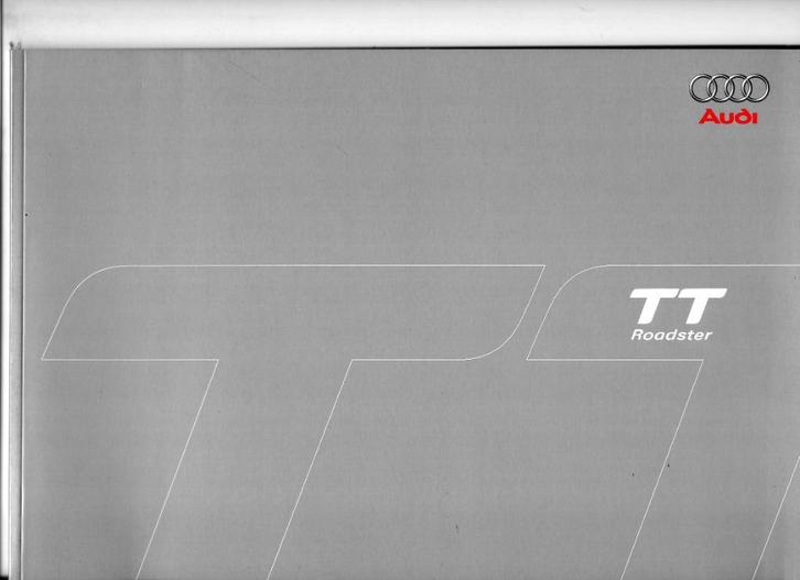 AUDI TT ROADSTER, 2006, Boeken, Auto's | Folders en Tijdschriften, Zo goed als nieuw, Audi, Ophalen of Verzenden