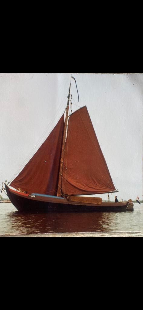 Botter Boot Platbodem volendammerkwak boot boten, Watersport en Boten, Platbodems, Gebruikt, 12 meter of meer, Staal, Diesel, Ophalen