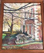 Olieverfschilderij Kasteel Cartils – Mimy Rega, Ophalen of Verzenden