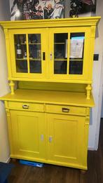 Gele Buffetkast - Eyecatcher voor je Interieur!, Ophalen, Gebruikt, 100 tot 150 cm, Met lade(s)