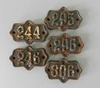 Oude gietijzeren kapstok nummer, Antiek en Kunst, Curiosa en Brocante, Ophalen of Verzenden