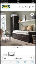 Ikea 1 of 2 persoonsbed met opberglade, Huis en Inrichting, Slaapkamer | Complete slaapkamers, Gebruikt, Ophalen of Verzenden