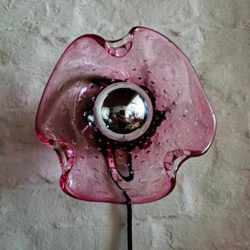 Vintage Murano glazen wandlamp. beschikbaar voor biedingen