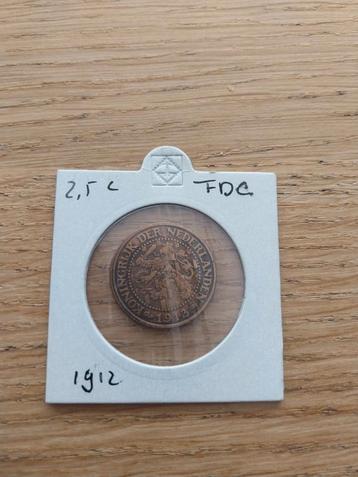 2,5 cent 1912 beschikbaar voor biedingen