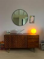 Sideboard/ dressoir Kare Design Muskat hout bruin/ goud, Huis en Inrichting, Kasten | Dressoirs, Ophalen, Metaal, 100 tot 150 cm