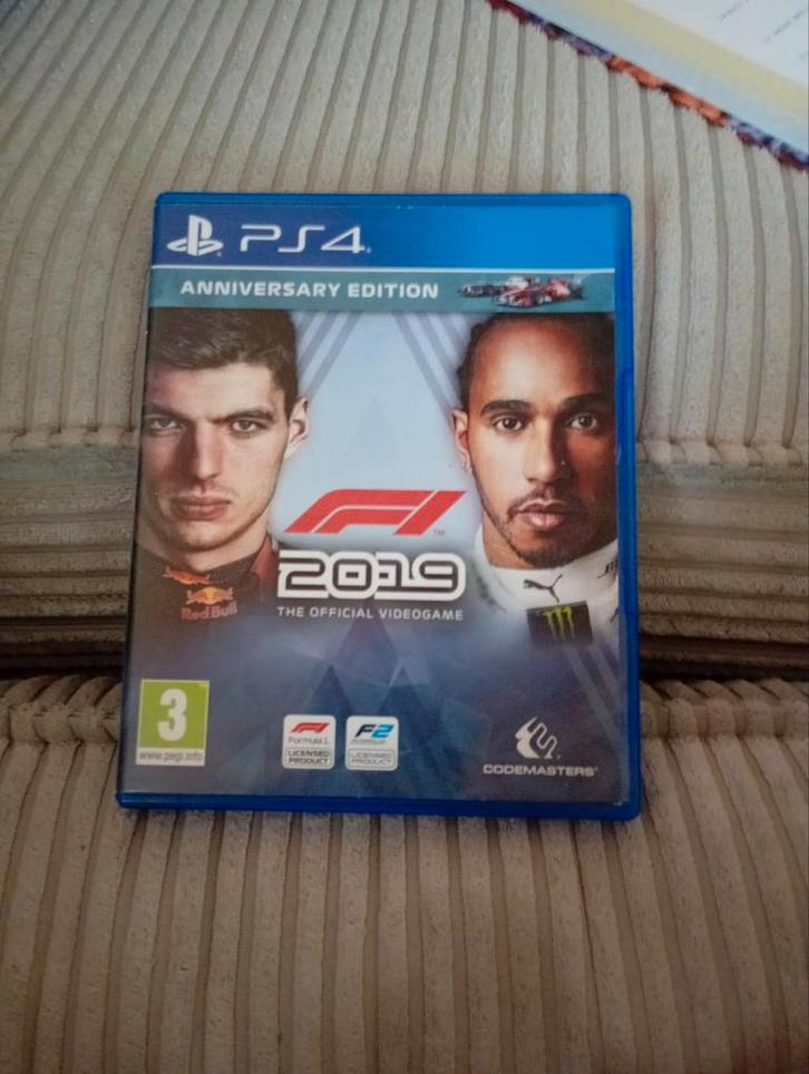 F1 2019 Anniversary Edition PS4, Spelcomputers en Games, Games | Sony PlayStation 4, Gebruikt, Racen en Vliegen, 2 spelers, Vanaf 3 jaar