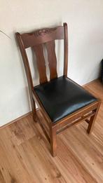Gratis Vintage eetkamerstoel, Huis en Inrichting, Stoelen, Ophalen, Gebruikt, Bruin, Vintage