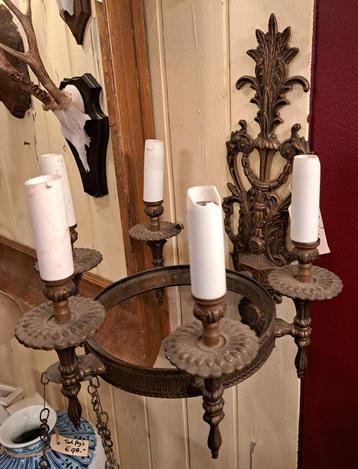 Antieke kerk lamp of wandlamp apart & oud herkomst Frankrijk beschikbaar voor biedingen
