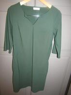 G427 Ambika mt M jurk donkergroen travelstof, Maat 38/40 (M), Verzenden, Zo goed als nieuw, Ambika