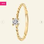 14 karaat gouden ring van Lucardi | Nieuw | Maat 15-16 |€280, Nieuw, Ophalen of Verzenden, Kleiner dan 17, Met edelsteen