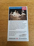 Kortingsbon voor Zandsculpturen Garderen, Tickets en Kaartjes, Drie personen of meer, Kortingskaart