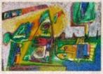 Zeefdruk Geert Vrijdag, "Tigris" € 99,99 inc. btw, Antiek en Kunst, Kunst | Litho's en Zeefdrukken, Ophalen of Verzenden