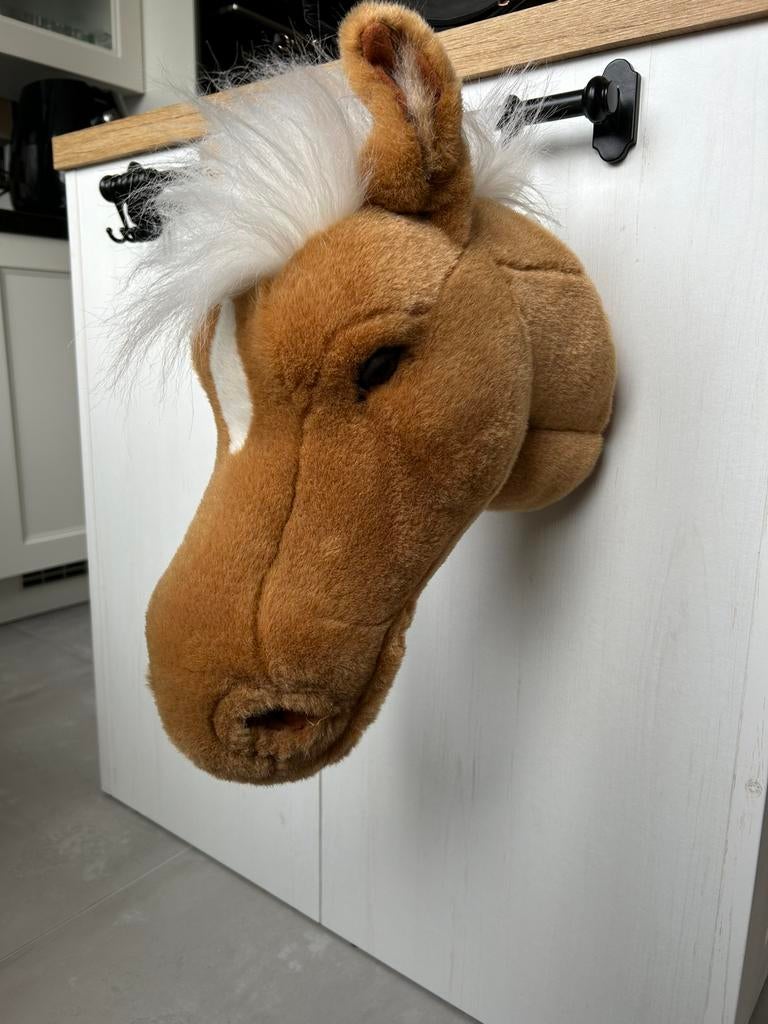 Wild en soft paardenkop voor aan de muur, Ophalen of Verzenden, Zo goed als nieuw, Wanddecoratie