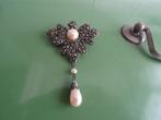 Antieke oude broche hanger voor ketting, Sieraden, Tassen en Uiterlijk, Antieke sieraden, Ophalen, Zilver, Broche