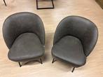 2x fauteuil antraciet - be pure home, Ophalen, Nieuw, Minder dan 75 cm, 50 tot 75 cm