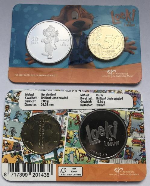 2022 COINCARD 50 JAAR LOEKI DE LEEUW *BU*, Postzegels en Munten, Munten | Nederland, Setje, Euro's, Ophalen of Verzenden