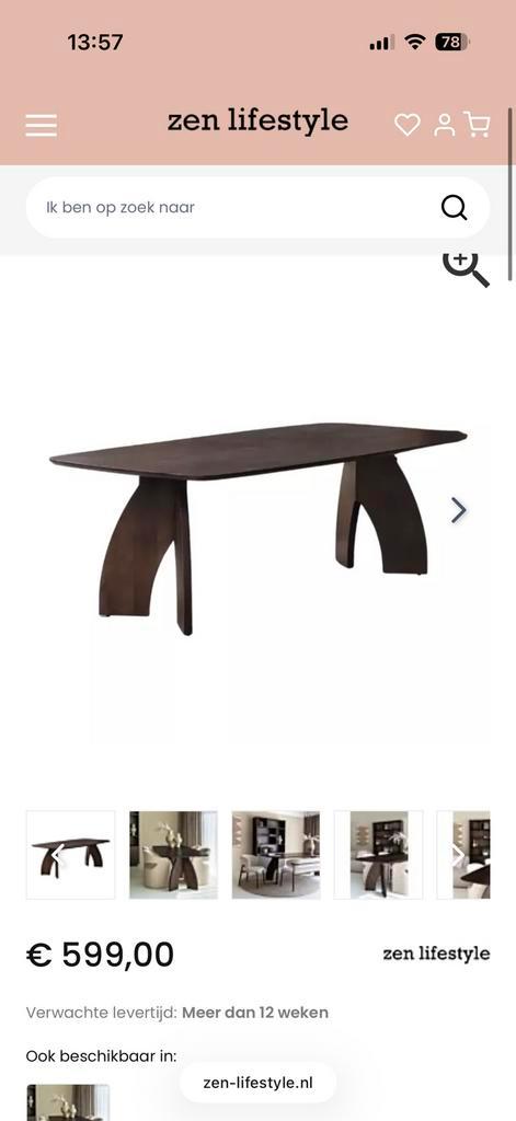 Japandi stijl Eettafel deens ovaal Alfa in 210 cm, Huis en Inrichting, Tafels | Eettafels, Nieuw, 100 tot 150 cm, 200 cm of meer