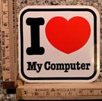 Vintage sticker I ️ my computer I love my computer, Ophalen of Verzenden, Zo goed als nieuw