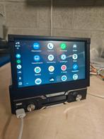 1Din Autoradio Handmatig Klap scherm Carplay Android Auto, Auto diversen, Ophalen of Verzenden, Zo goed als nieuw