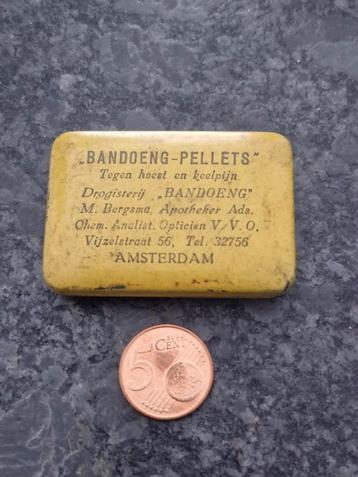 oud blikje "Bandoeng-Pellets - jaren'20/ '30 Amsterdam  beschikbaar voor biedingen