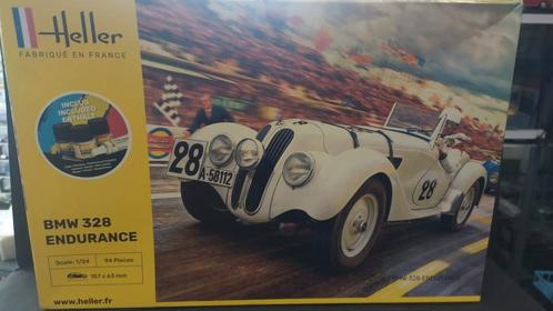 BMW 327 Le Mans Endurance Racer 1:24 Heller Pol, Hobby en Vrije tijd, Modelbouw | Auto's en Voertuigen, Zo goed als nieuw, Auto
