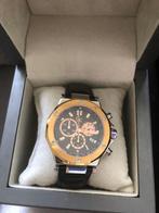Mooie Gc Guess collection herenhorloge, Overige merken, Leer, Staal, Polshorloge