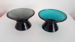 Nuutajärvi / iittala Kartio 6405 kandelaars petrol en grijs, Overige materialen, Gebruikt, Ophalen of Verzenden, Grijs