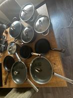 Pannenset 10 stuks, Ophalen, Zo goed als nieuw, Rvs, Pannenset