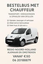 Bestelbus + Chauffeur voor Transport, & Ophalen van Spullen